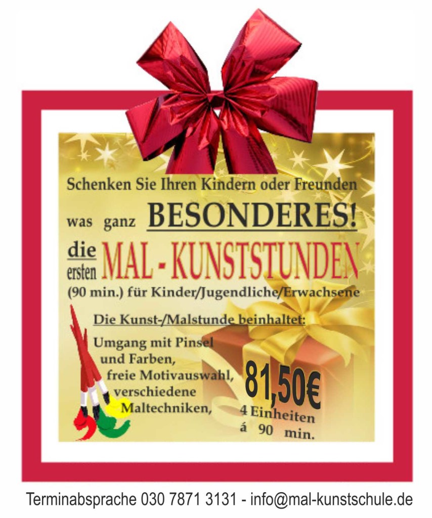 Gutschein Malschule